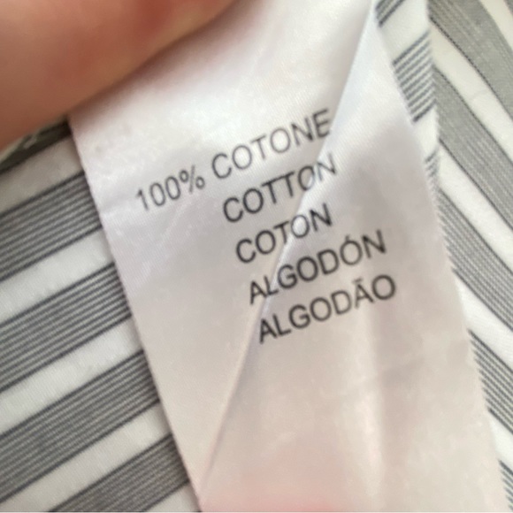 Versace Collection Stripped Long Sleeve Men Shirt Size M - Picture 4 of 12